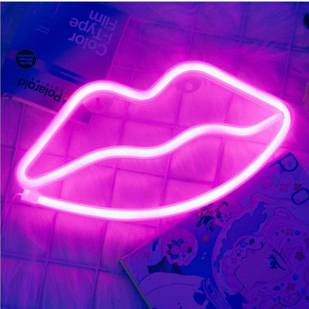 💕NEW👄Lip Shaped Neon Signs - Picture 8 of 11